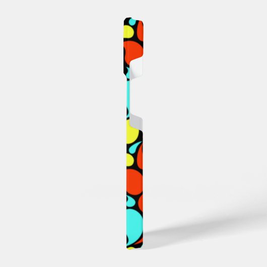 Pop Art Paisley Monogram iPhone Hülle (Linke Seite)