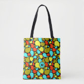 Pop Art Paisley Monogram Tasche (Vorderseite)