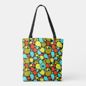 Pop Art Paisley Monogram Tasche (Rückseite)