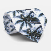 Pop Art Palm Tree Krawatte (Gerollt)