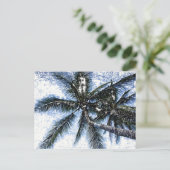 Pop Art Palm Tree Postkarte (Stehend Vorderseite)