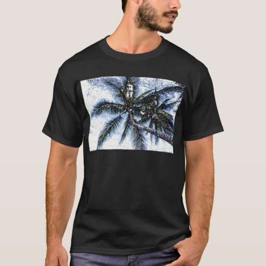 Pop Art Palm Tree T-Shirt (Vorderseite)