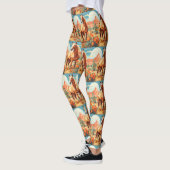 Pop Art Palomino Wüstenpferd Leggings (Links)