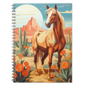 Pop Art Palomino Wüstenpferd Notizblock (Vorderseite)