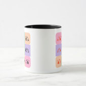 Pop Art Panda Bear Mix Tasse (Zentrum)