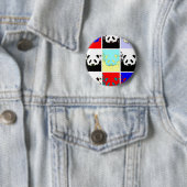 Pop Art Panda Button (Beispiel)