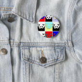 Pop Art Panda Button (Beispiel)