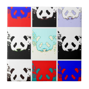 Pop Art Panda Fliese