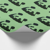 Pop Art Panda Geschenkpapier (Ecke)
