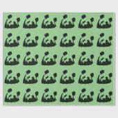 Pop Art Panda Geschenkpapier (Flach)
