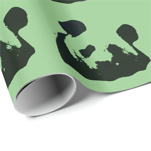 Pop Art Panda Geschenkpapier (Rolleneckpunkt)