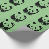 Pop Art Panda Geschenkpapier (Ecke)
