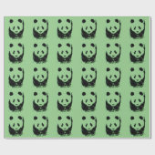 Pop Art Panda Geschenkpapier (Flach)
