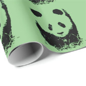 Pop Art Panda Geschenkpapier (Rolleneckpunkt)