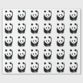Pop Art Panda Geschenkpapier (Flach)