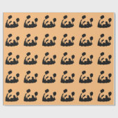 Pop Art Panda Geschenkpapier (Flach)