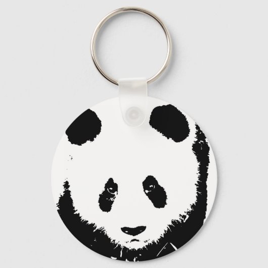 Pop Art Panda Key Chains Schlüsselanhänger (Vorderseite)