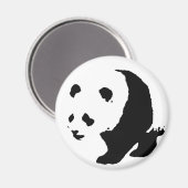 Pop Art Panda Magnet (Vorderseite/Rückseite)