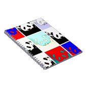 Pop Art Panda Notizblock (Rechte Seite)