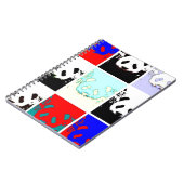 Pop Art Panda Notizblock (Linke Seite)