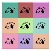 Pop Art Panda Poster (Vorderseite)