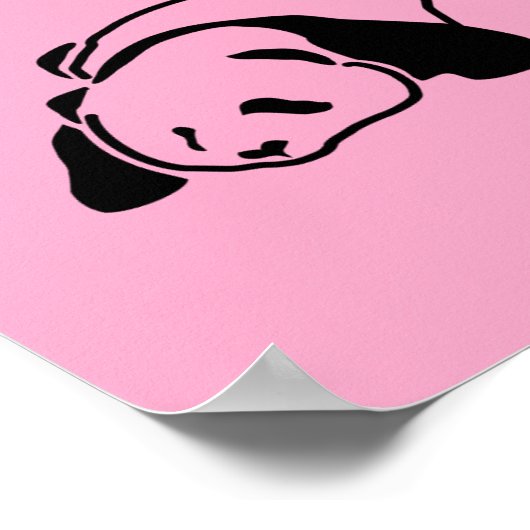 Pop Art Panda Poster (Ecke)
