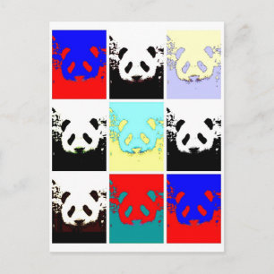 Pop Art Panda Postkarte