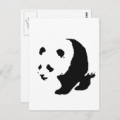 Pop Art Panda Postkarte (Vorne/Hinten)