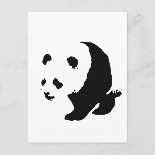 Pop Art Panda Postkarte (Vorderseite)