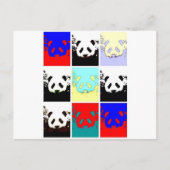 Pop Art Panda Postkarte (Vorderseite)