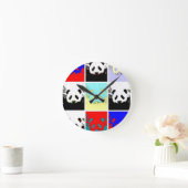 Pop Art Panda Runde Wanduhr (Zuhause)