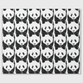 Pop Art Panda Weihnachtsgeschenk Wrap Geschenkpapier (Flach)