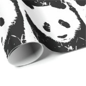 Pop Art Panda Weihnachtsgeschenk Wrap Geschenkpapier (Rolleneckpunkt)