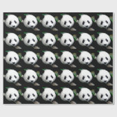 Pop Art Panda Weihnachtswackelpapier Geschenkpapier (Flach)