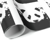 Pop Art Panda Weihnachtswackelpapier Geschenkpapier (Rolleneckpunkt)