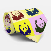 Pop Art Pandas Neck Ties Krawatte (Gerollt)