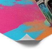 Pop Art Paris Eiffelturm Poster Monument Obelisk (Ecke)