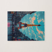 Pop Art Paris - Retro City Puzzle (Horizontal)