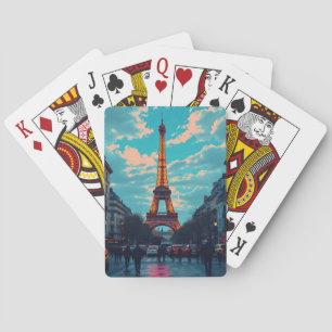 Pop Art Paris - Retro City Spielkarten