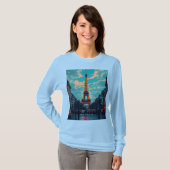 Pop Art Paris - Retro City T-Shirt (Vorne ganz)