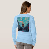 Pop Art Paris - Retro City T-Shirt (Schwarz voll)