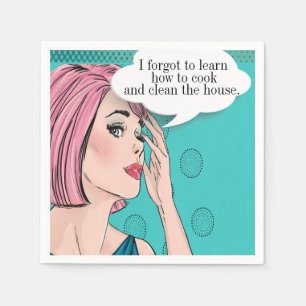 Pop Art Party Cocktail Napkins Serviette