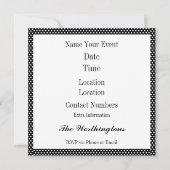 Pop Art Party Einladung (Rückseite)