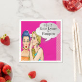 Pop Art Party oder Business Cocktail Napkins Serviette (Beispiel)