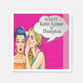 Pop Art Party oder Business Cocktail Napkins Serviette (Vorderseite)