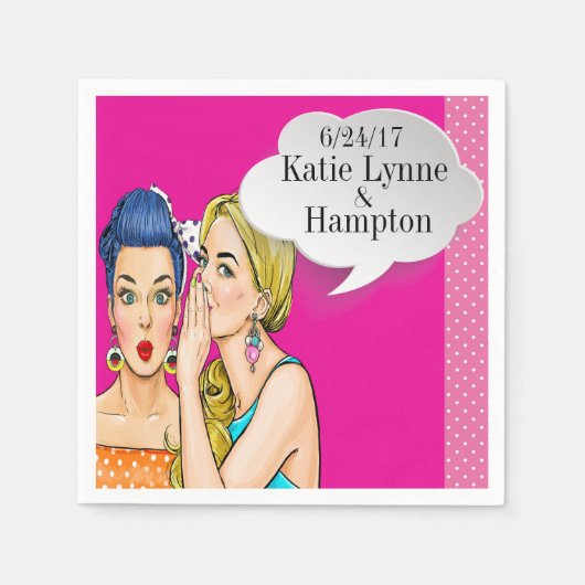 Pop Art Party oder Business Cocktail Napkins Serviette (Vorderseite)