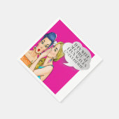 Pop Art Party oder Business Cocktail Napkins Serviette (Ecke)