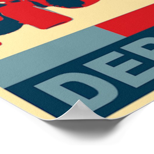 Pop Art Patriotic Derby Canvas Print Poster (Ecke)