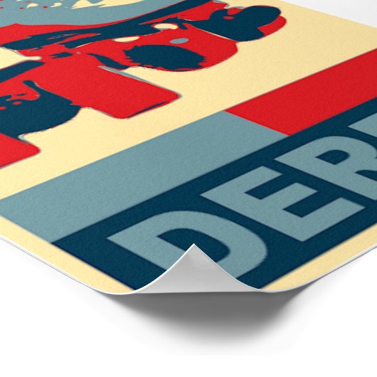 Pop Art Patriotic Derby Poster (Ecke)