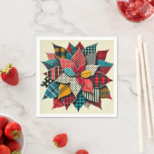 Pop Art Pattern Collage Poinsettia Découpage Serviette (Beispiel)